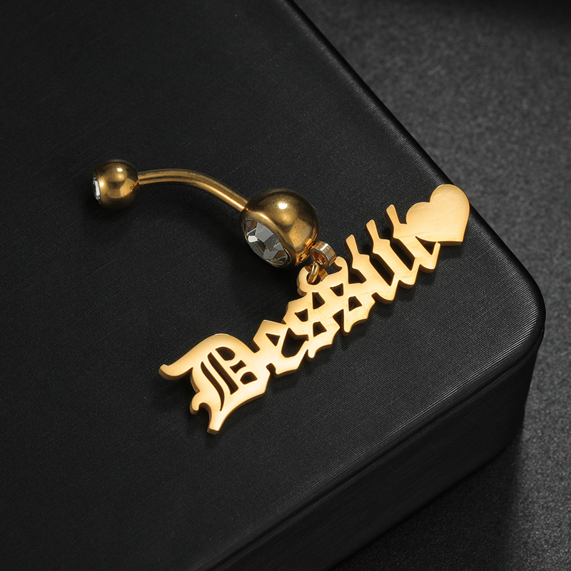 Letdiffery Custom Name Belly B - Initial Ring Custom บทวิจารณ์และราคา
