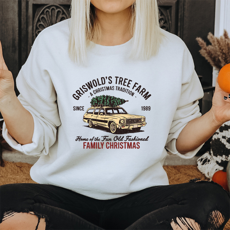 Family Christmas Tree Farm Gra - Family Tree Print บทวิจารณ์และราคา