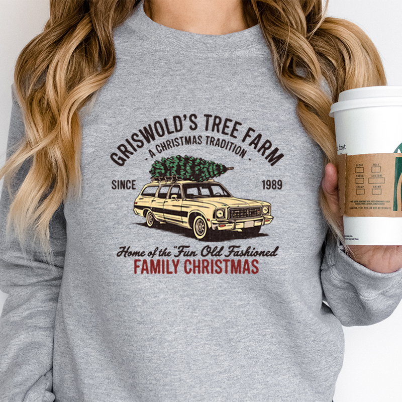 Family Christmas Tree Farm Gra - Family Tree Print บทวิจารณ์และราคา