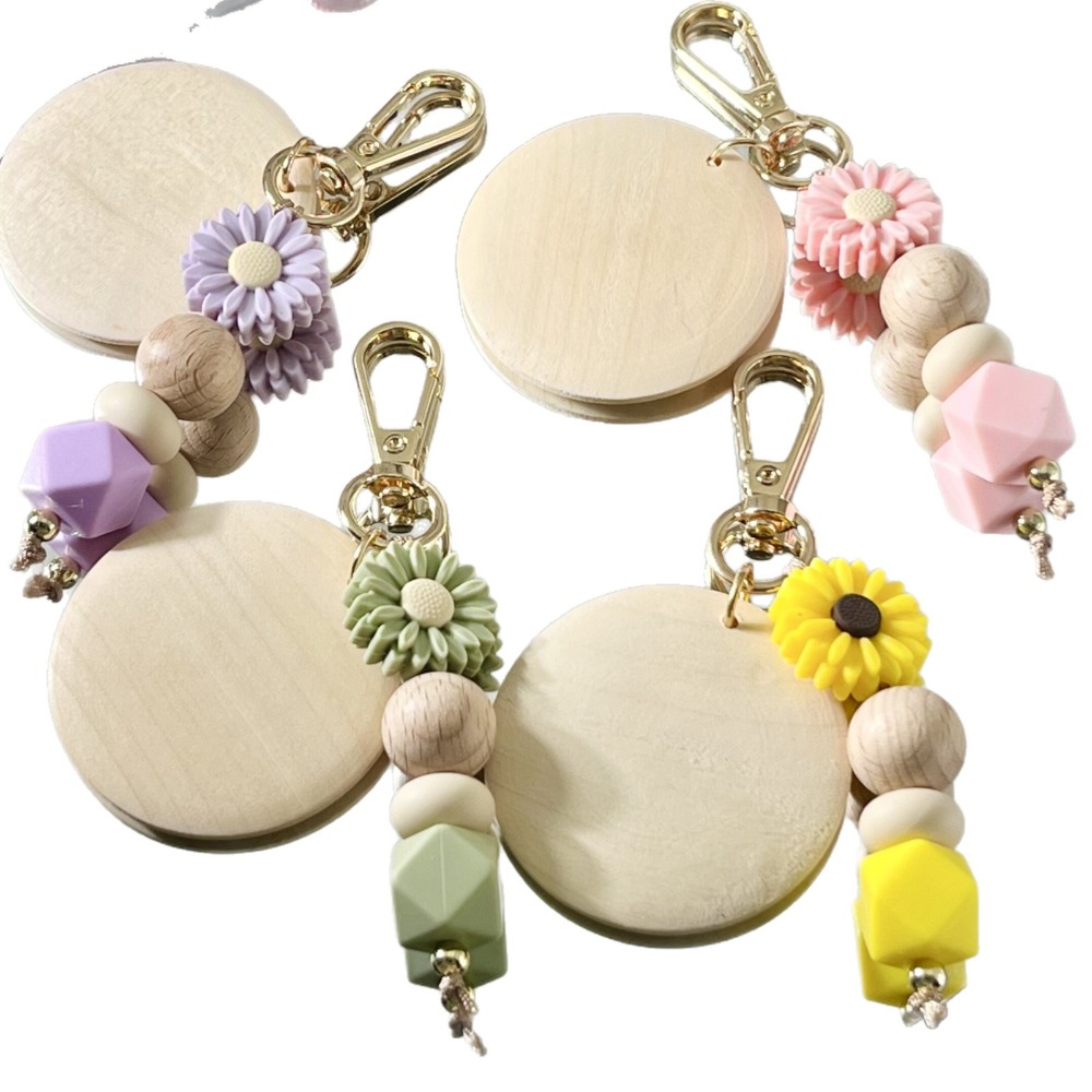 Creative Bamboo Pendant Keycha - Initial Ring Custom บทวิจารณ์และราคา
