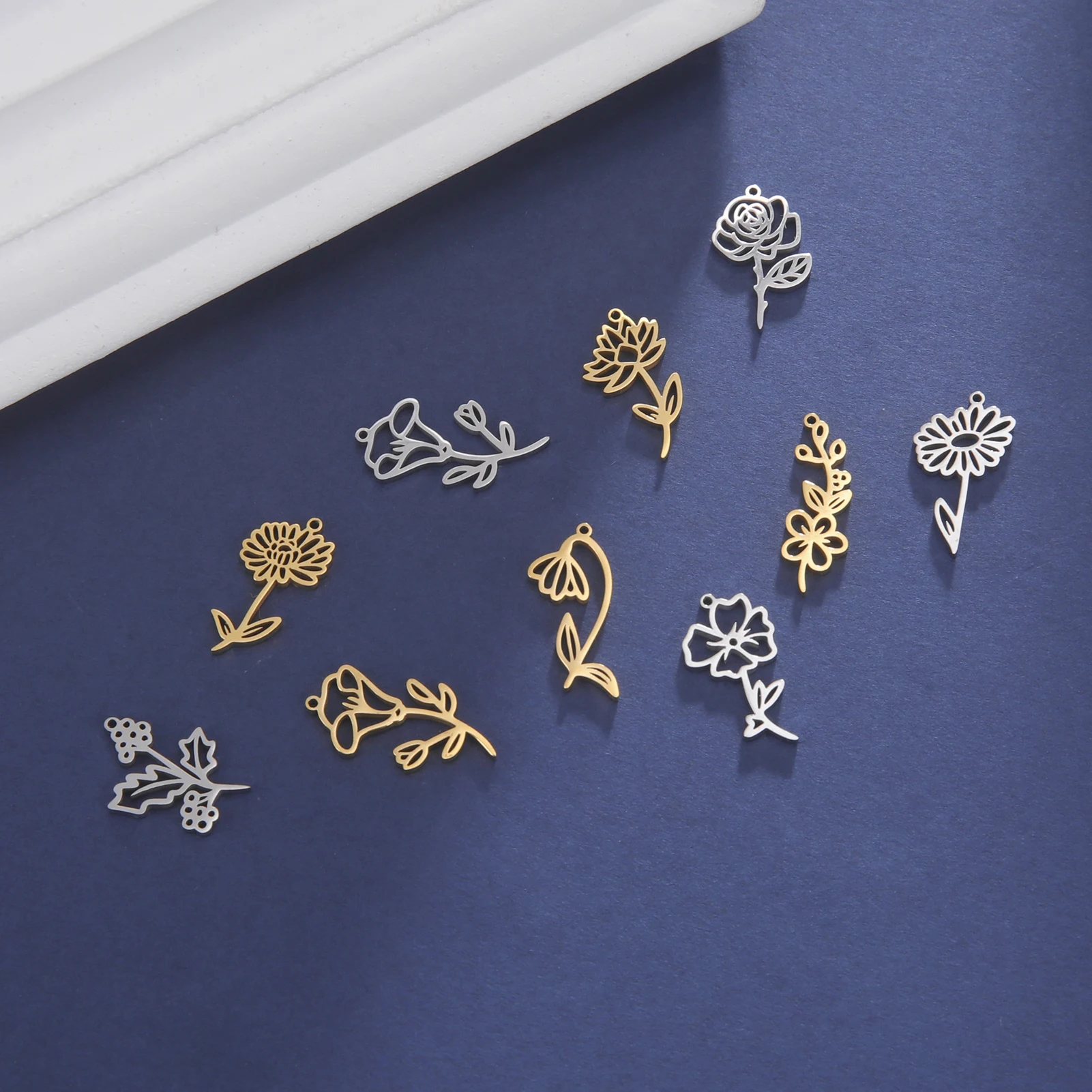 Teamer 5pcs/Lot Birth Month Fl - Birth Flower Necklace บทวิจารณ์และราคา