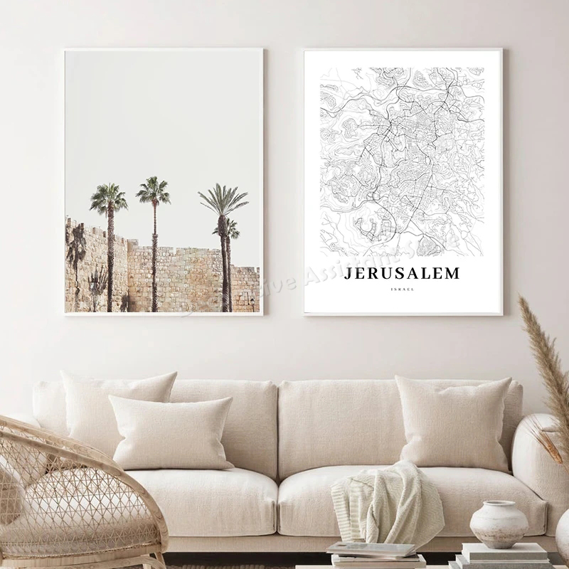 Tel Aviv Map Print Israel City - Custom Star Map บทวิจารณ์และราคา