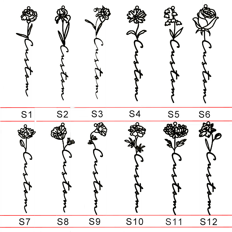 Goxijite Customized Rose Neckl - Birth Flower Necklace บทวิจารณ์และราคา