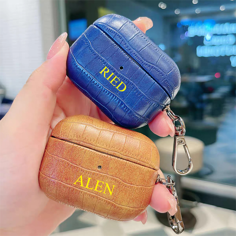 Custom Name Crocodile Leather  - Monogram Keychain Leather บทวิจารณ์และราคา