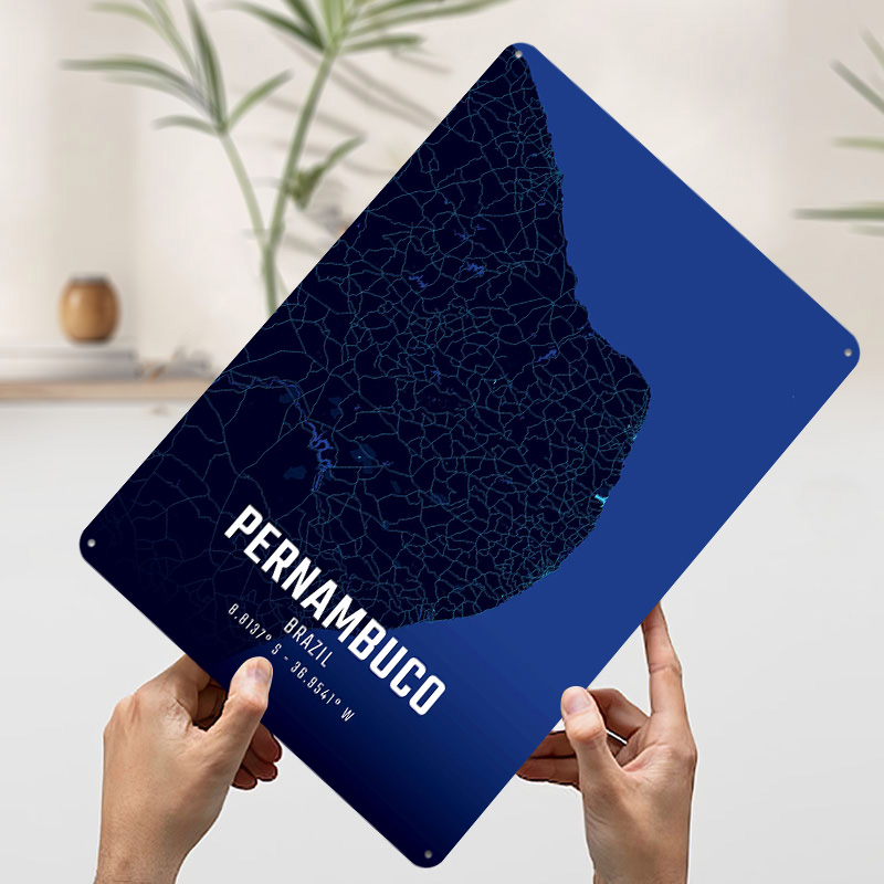Pernambuco Midnight City Map M - Custom Map Poster บทวิจารณ์และราคา