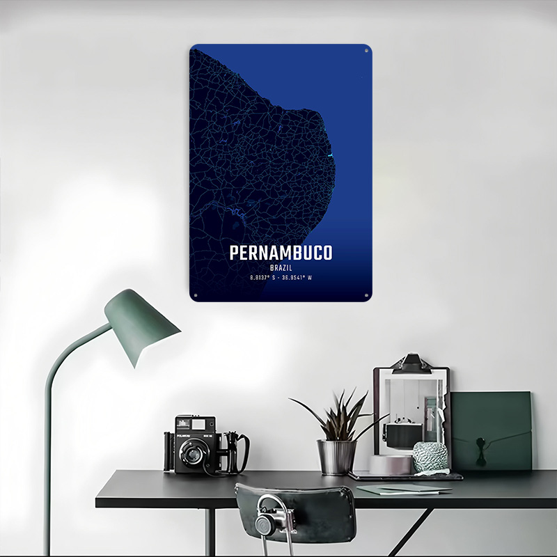 Pernambuco Midnight City Map M - Custom Map Poster บทวิจารณ์และราคา