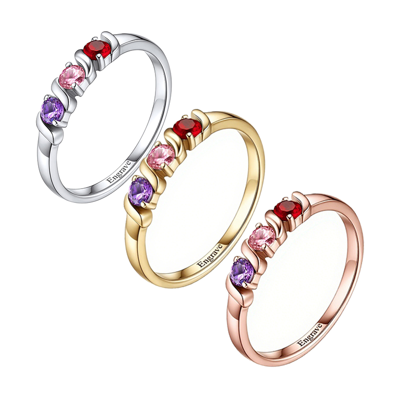Personalized Names Ring with 1 - Initial Ring Custom บทวิจารณ์และราคา