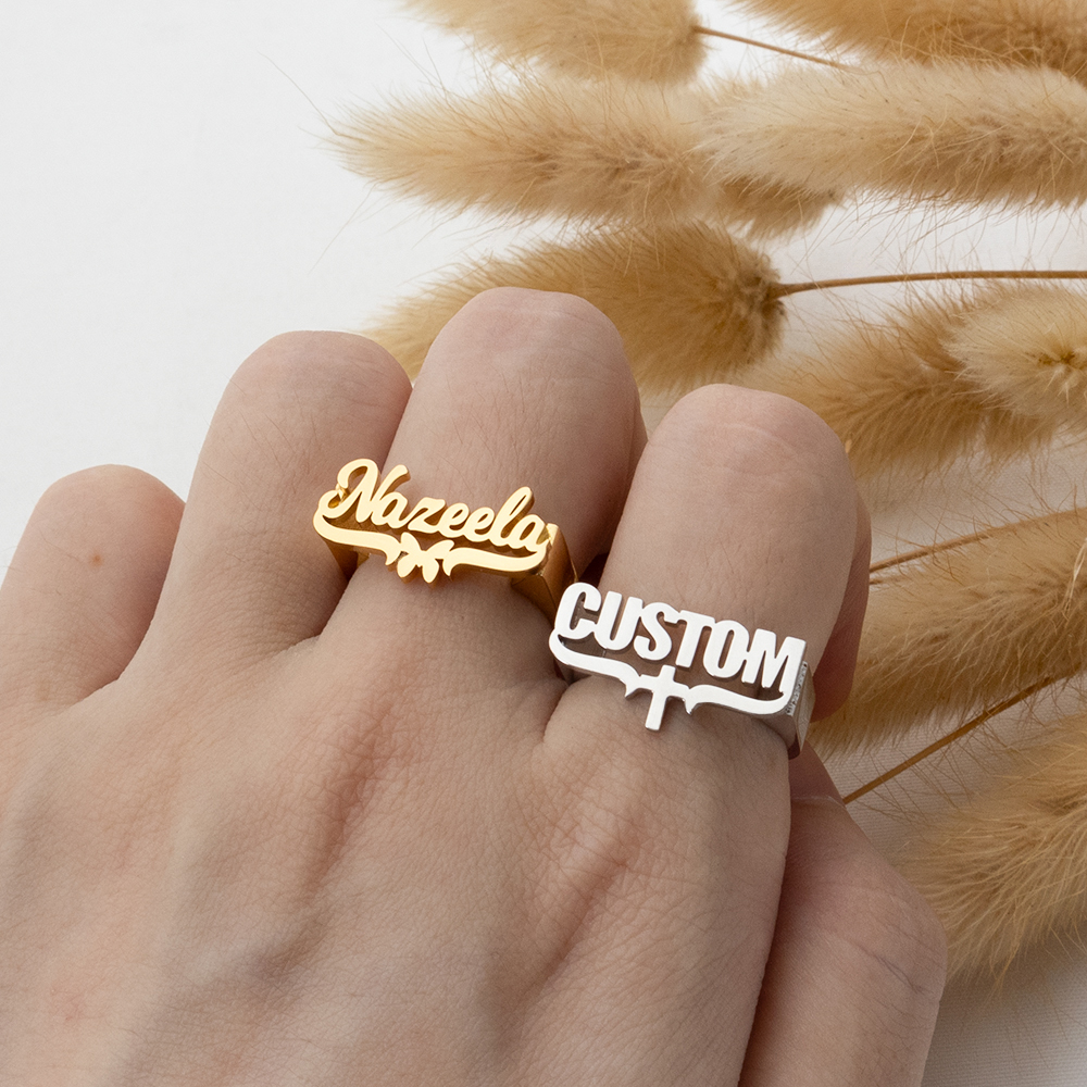 Customized Name Rings, Persona - Initial Ring Custom บทวิจารณ์และราคา