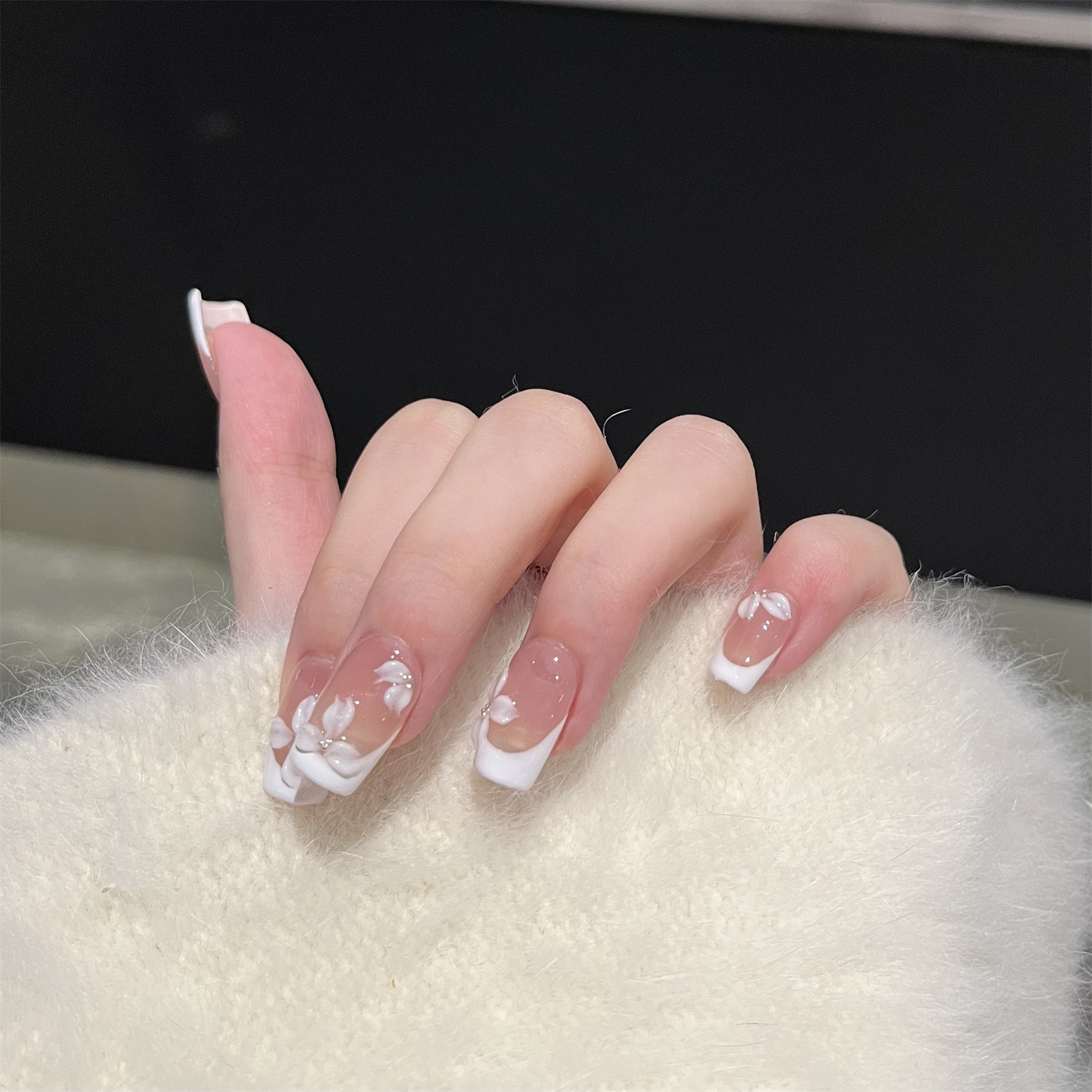 10PCS Handmade French Nude Whi - Pressed Flower Art บทวิจารณ์และราคา