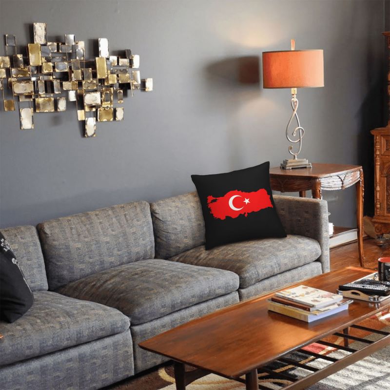 Custom Turkey Flag Map Pillow  - Custom Star Map บทวิจารณ์และราคา