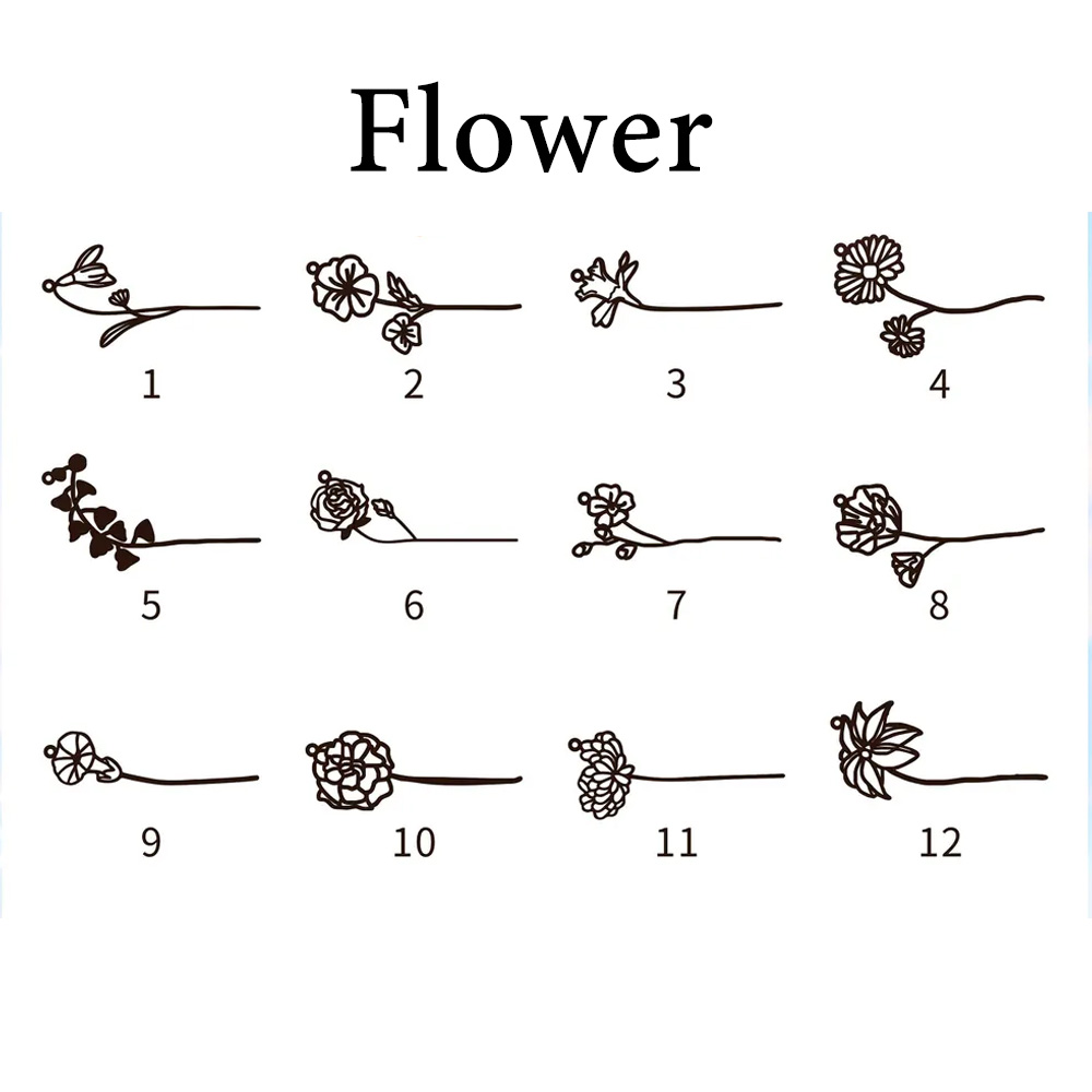 Haiyufly Personalized Custom N - Birth Flower Necklace บทวิจารณ์และราคา