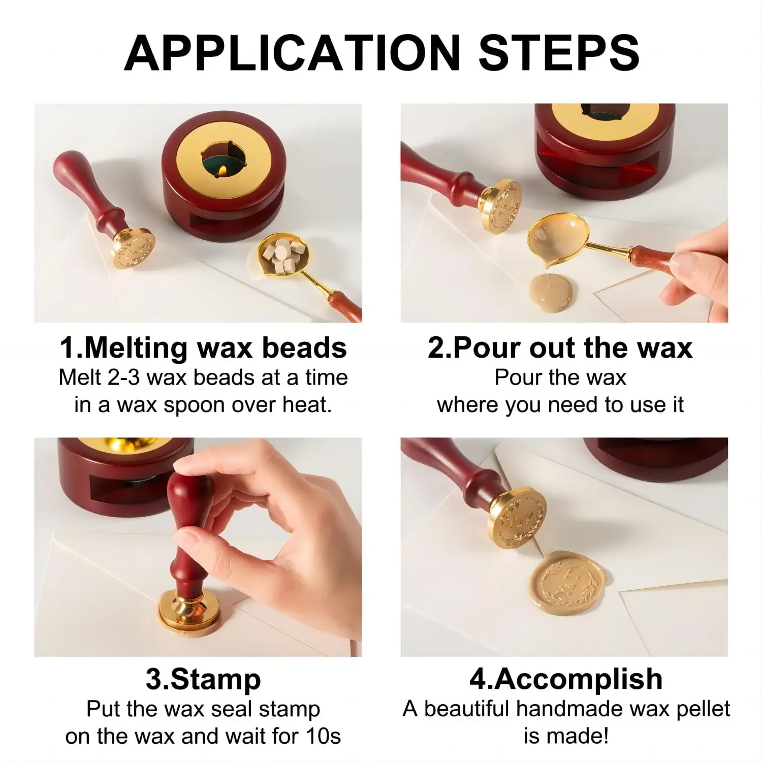 Custom Wax Seal Stamp Kit Doub - Wax Seal Letter Kit บทวิจารณ์และราคา