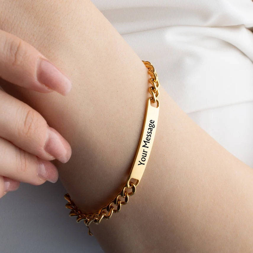Haiyufly Engrave Name Bracelet - Coordinates Bracelet บทวิจารณ์และราคา