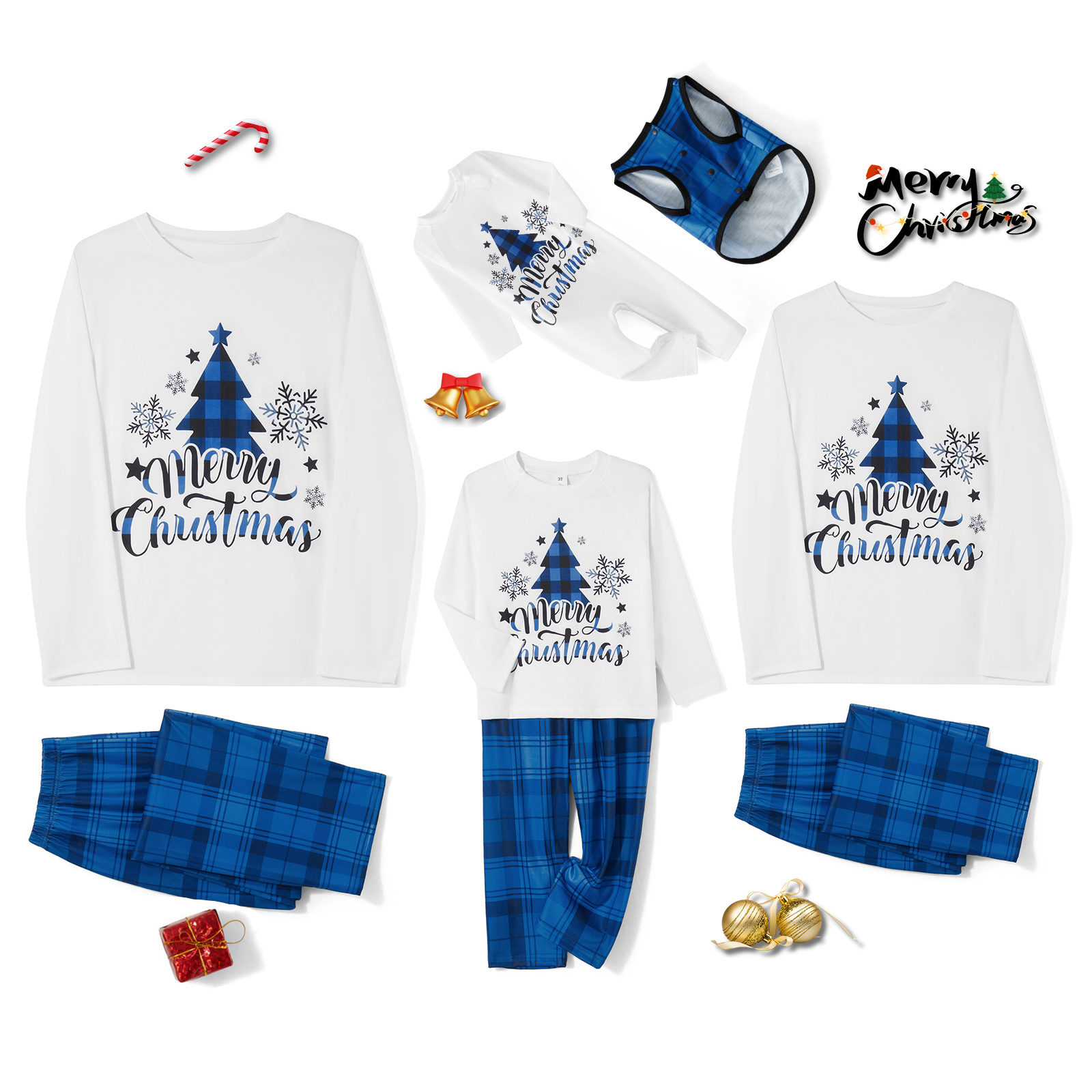Family Matching Christmas Paja - Family Tree Print บทวิจารณ์และราคา