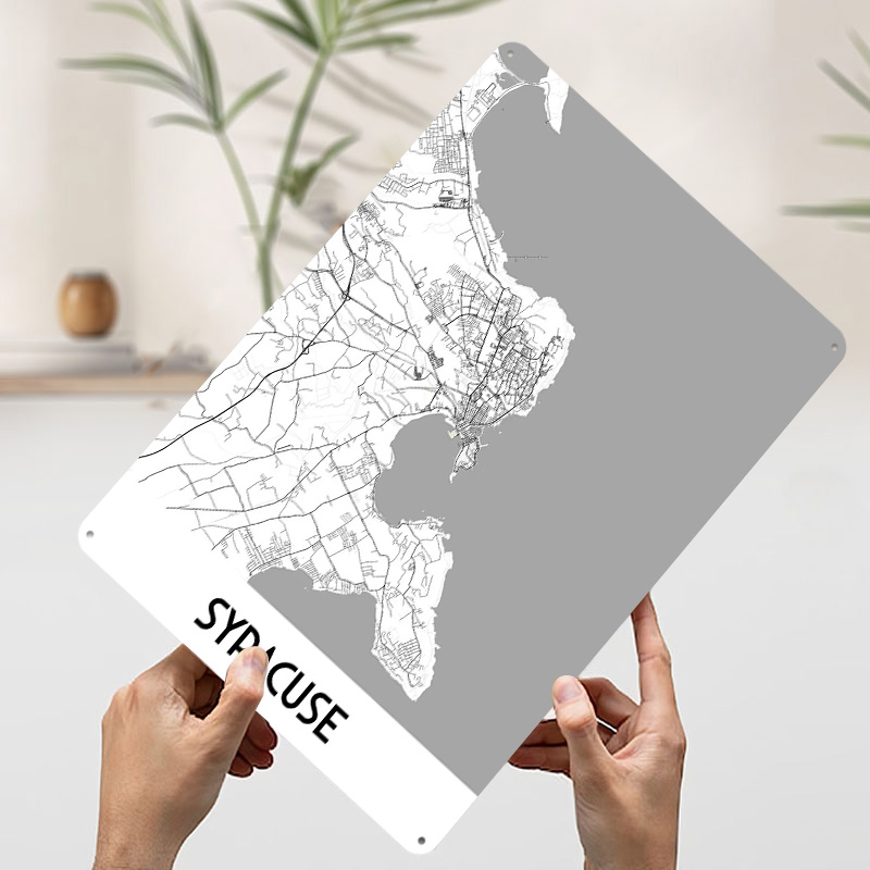 Syracuse City Map Metal Poster - Custom Map Poster บทวิจารณ์และราคา