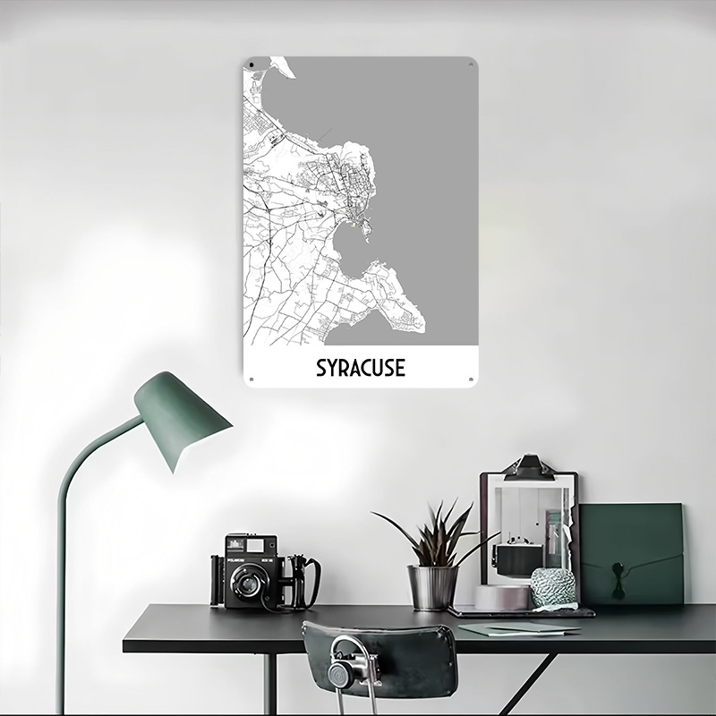Syracuse City Map Metal Poster - Custom Map Poster บทวิจารณ์และราคา