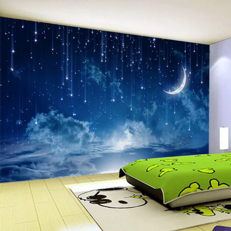 Mural Wallpaper Custom Blue Ni - Custom Night Sky บทวิจารณ์และราคา