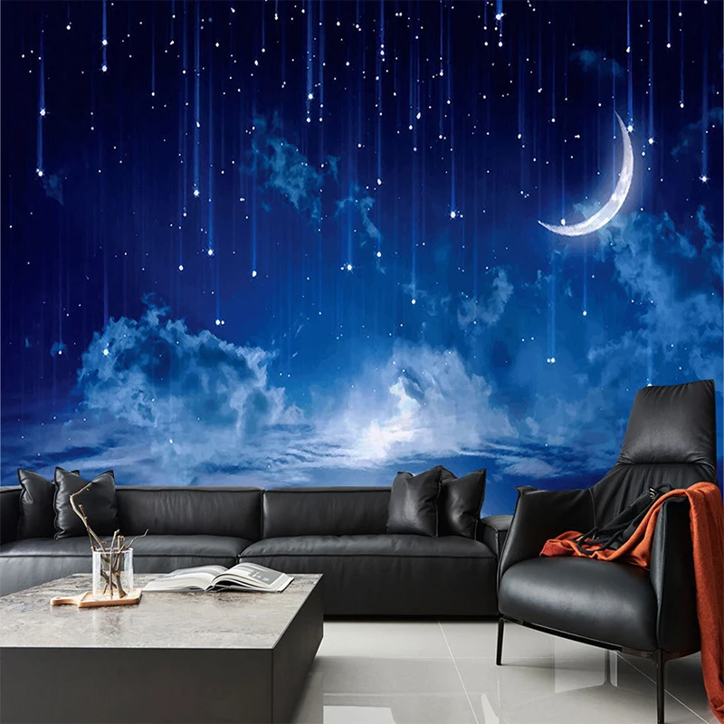 Mural Wallpaper Custom Blue Ni - Custom Night Sky บทวิจารณ์และราคา