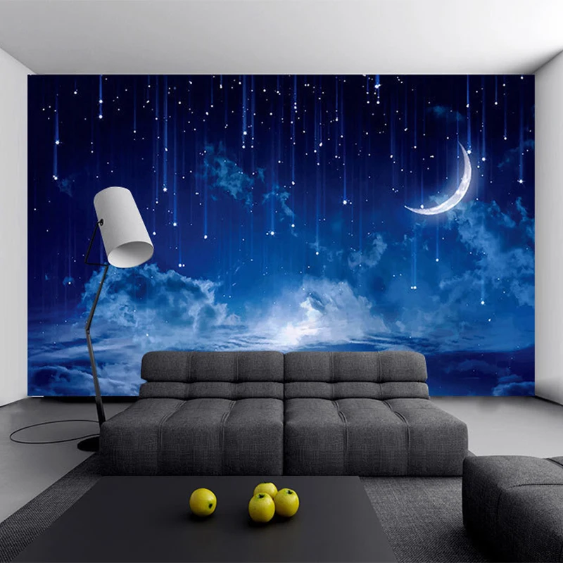 Mural Wallpaper Custom Blue Ni - Custom Night Sky บทวิจารณ์และราคา