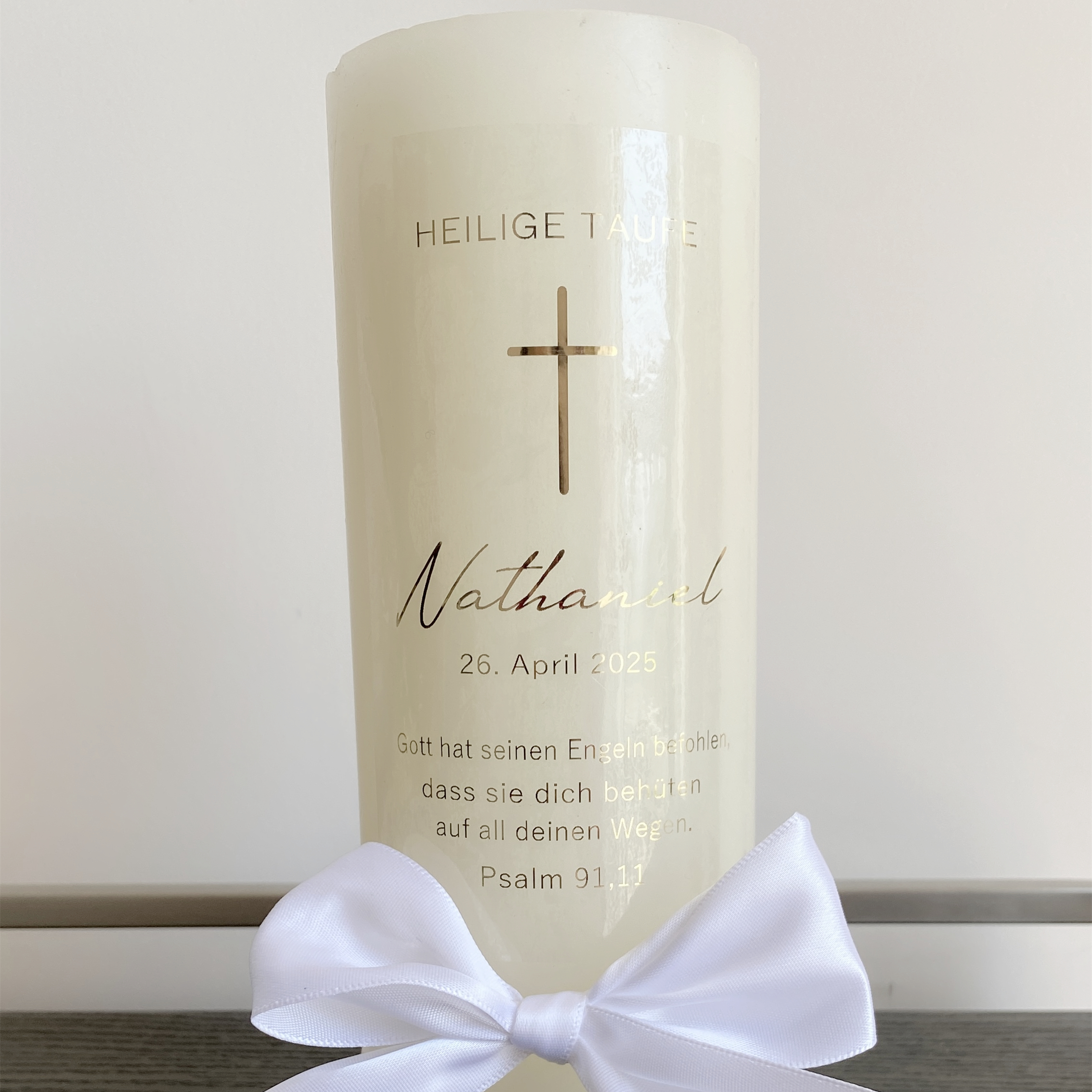 Personalized My Holy Baptism C - Personalised Candle Label บทวิจารณ์และราคา