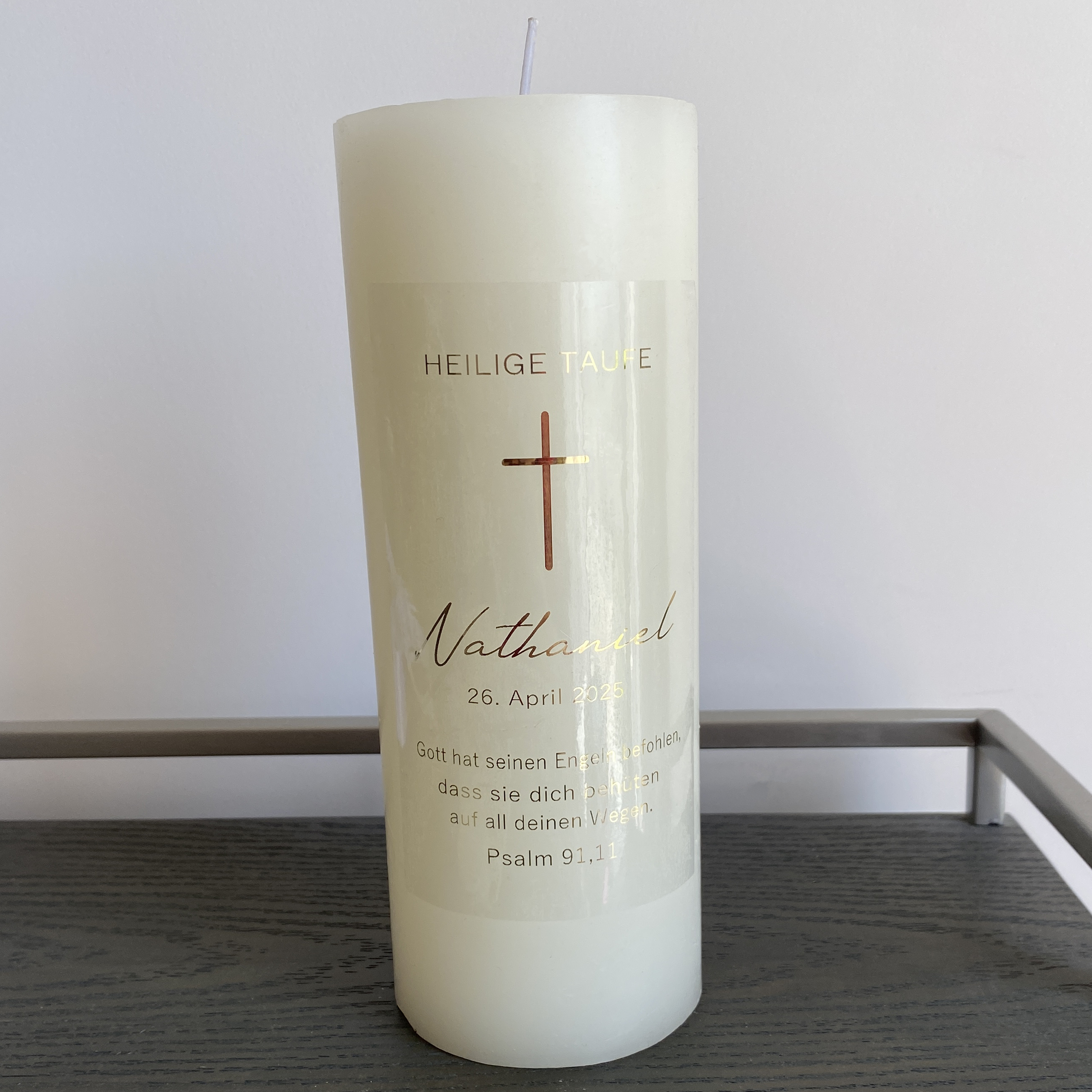 Personalized My Holy Baptism C - Personalised Candle Label บทวิจารณ์และราคา