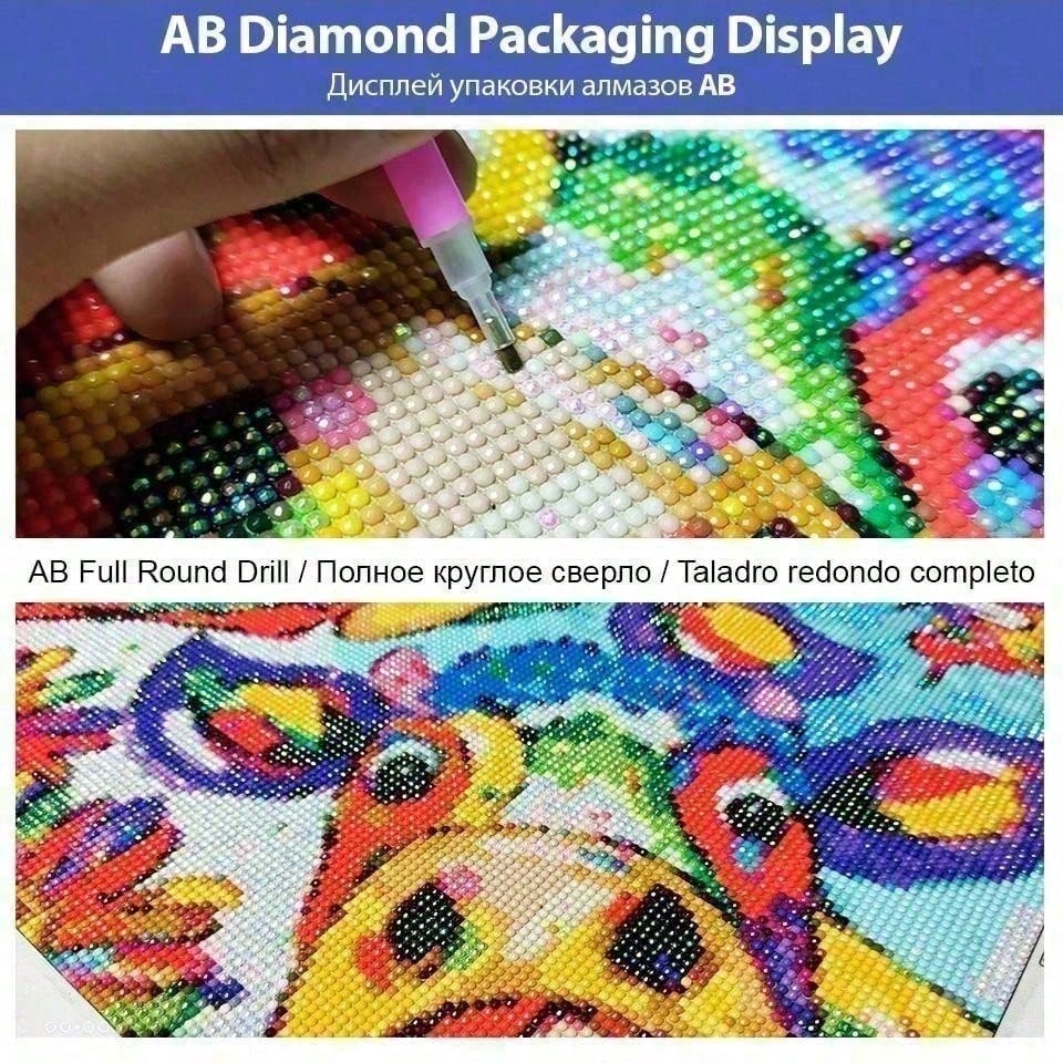 1 piece - 5D-DIY - Flocking cl - Photo Mosaic Print บทวิจารณ์และราคา