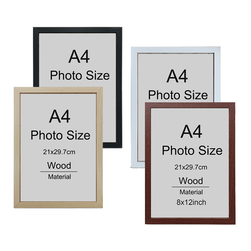 1/2/3pcs Wood Picture Frame A4 - Engraved Wood Frame บทวิจารณ์และราคา