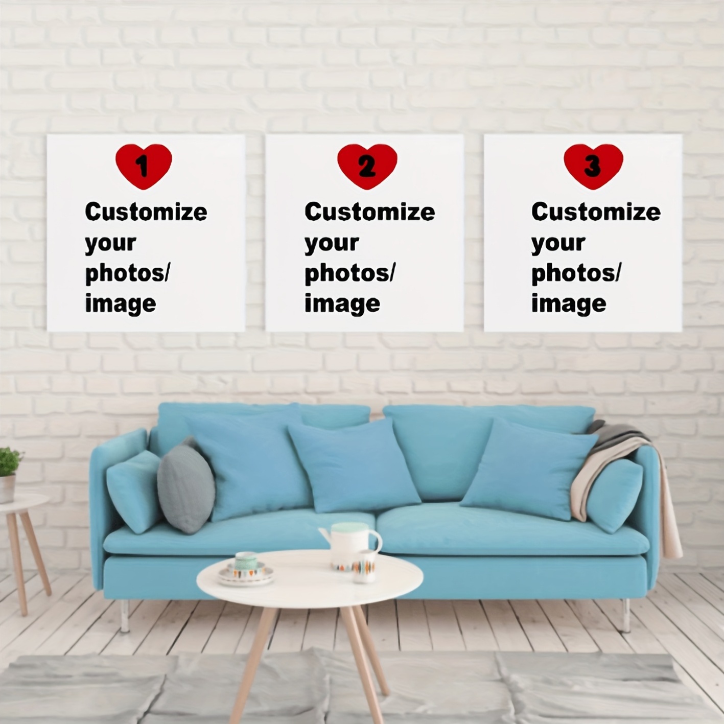3pcs/set Custom Square Canvas  - Pet Portrait Custom บทวิจารณ์และราคา