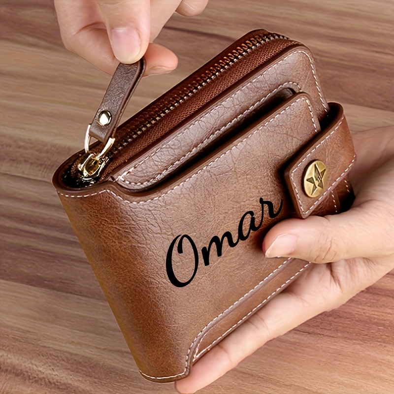 Custom Name Men's Wallet Gift  - Personalized Name Box บทวิจารณ์และราคา
