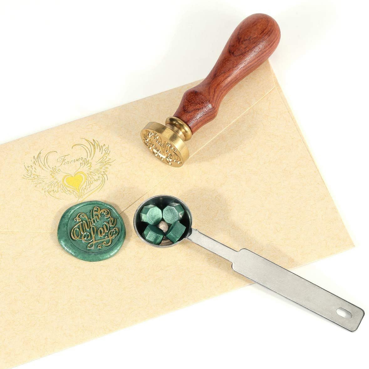 AT84-Sealing Wax Beads, 200 Pi - Wax Seal Letter Kit บทวิจารณ์และราคา