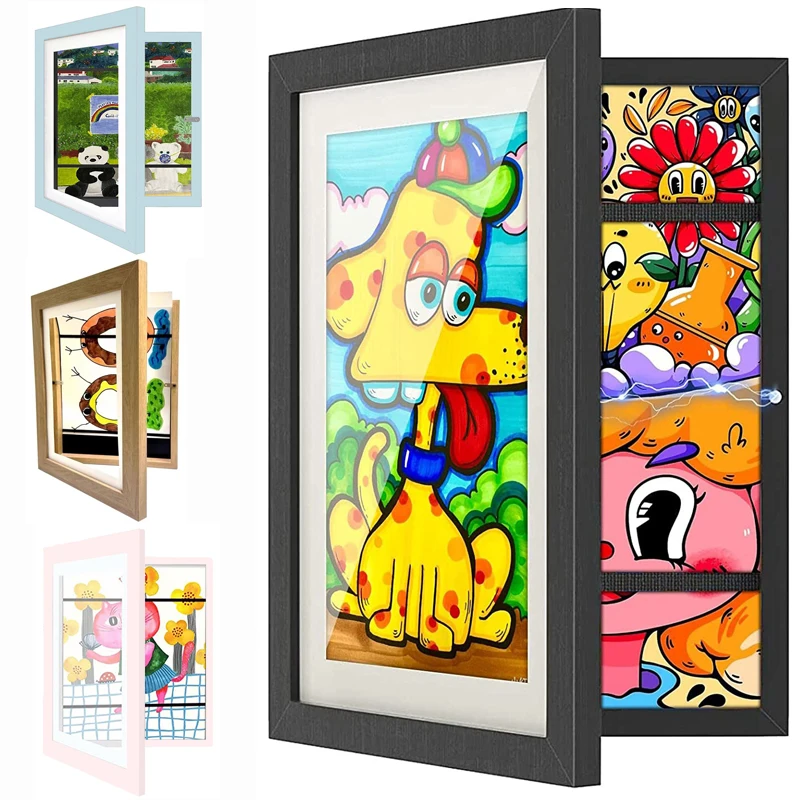 Children Drawing Frame A4 Wood - Engraved Wood Frame บทวิจารณ์และราคา