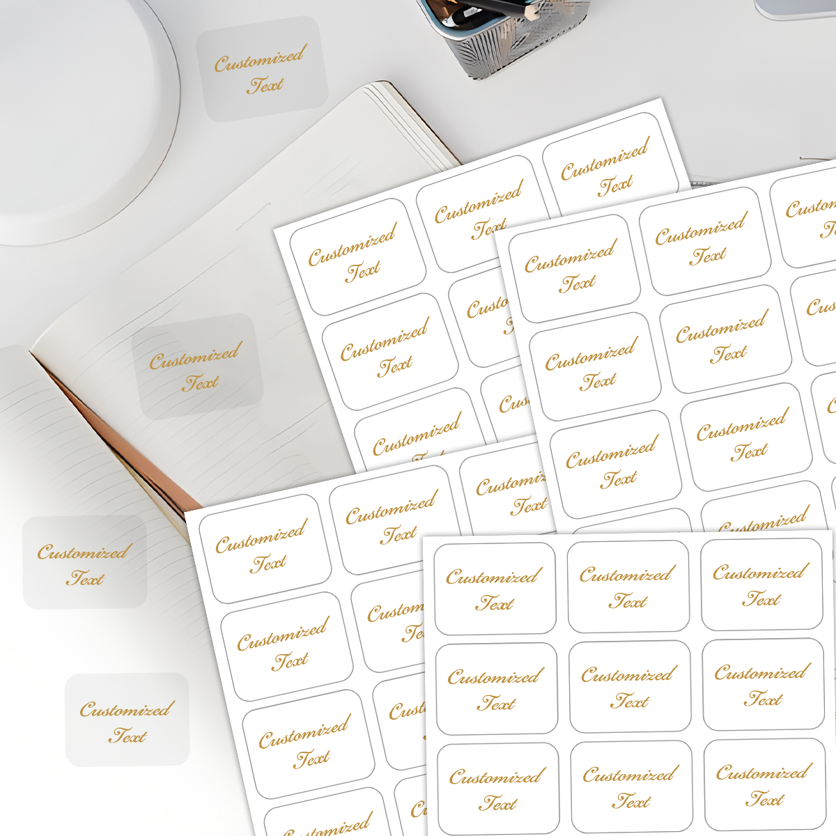 36/72pcs Transparent Custom Te - Personalised Candle Label บทวิจารณ์และราคา