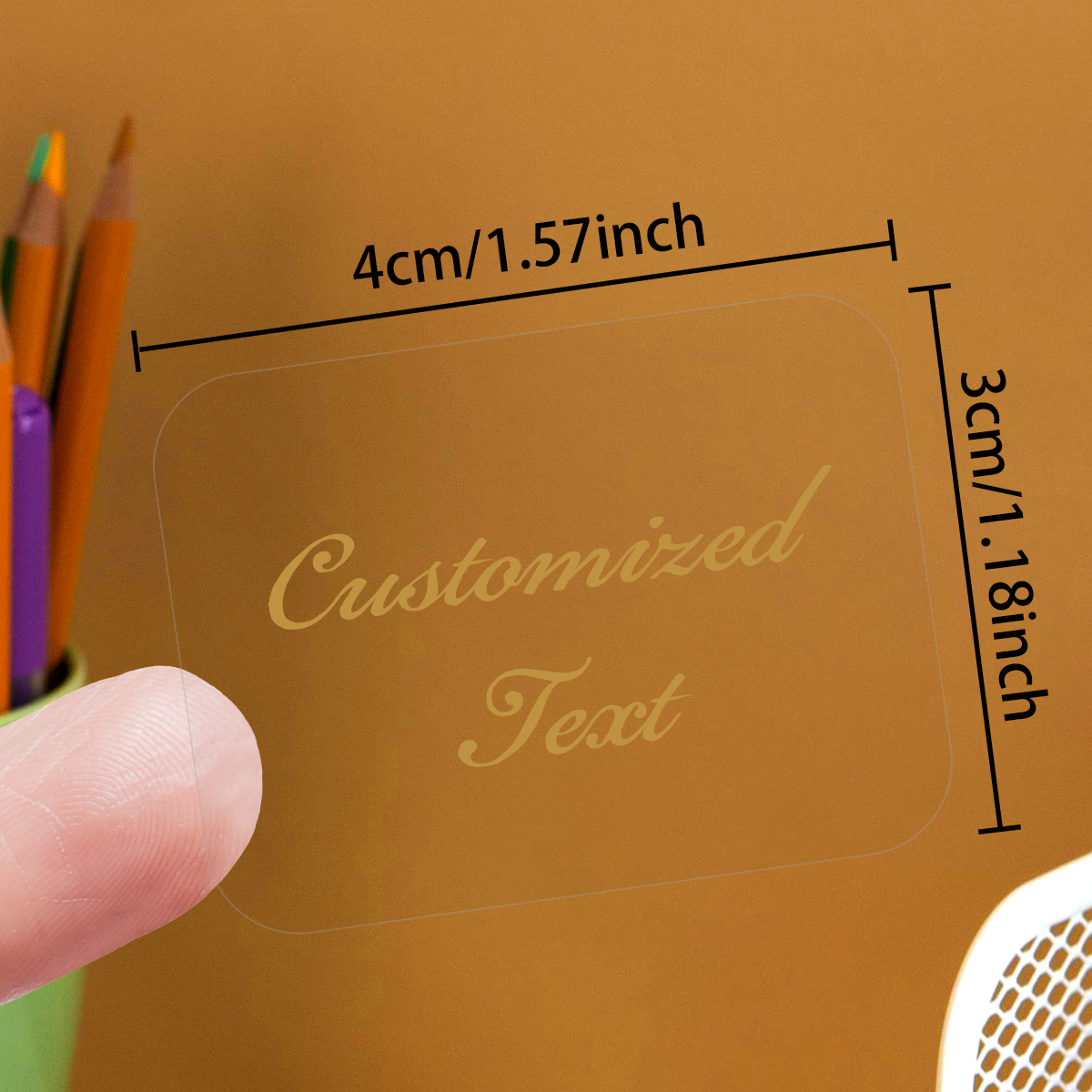 36/72pcs Transparent Custom Te - Personalised Candle Label บทวิจารณ์และราคา