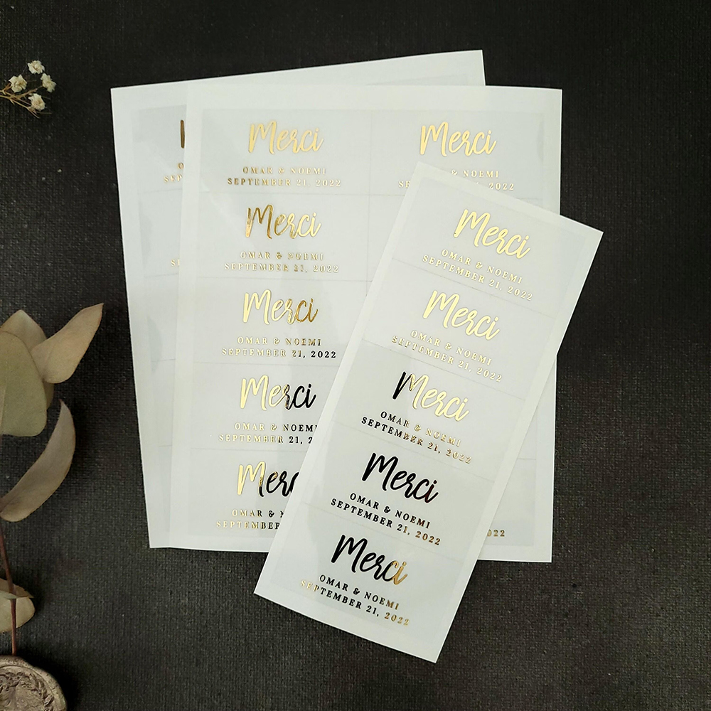100pcs Custom Transparent Labe - Personalised Candle Label บทวิจารณ์และราคา