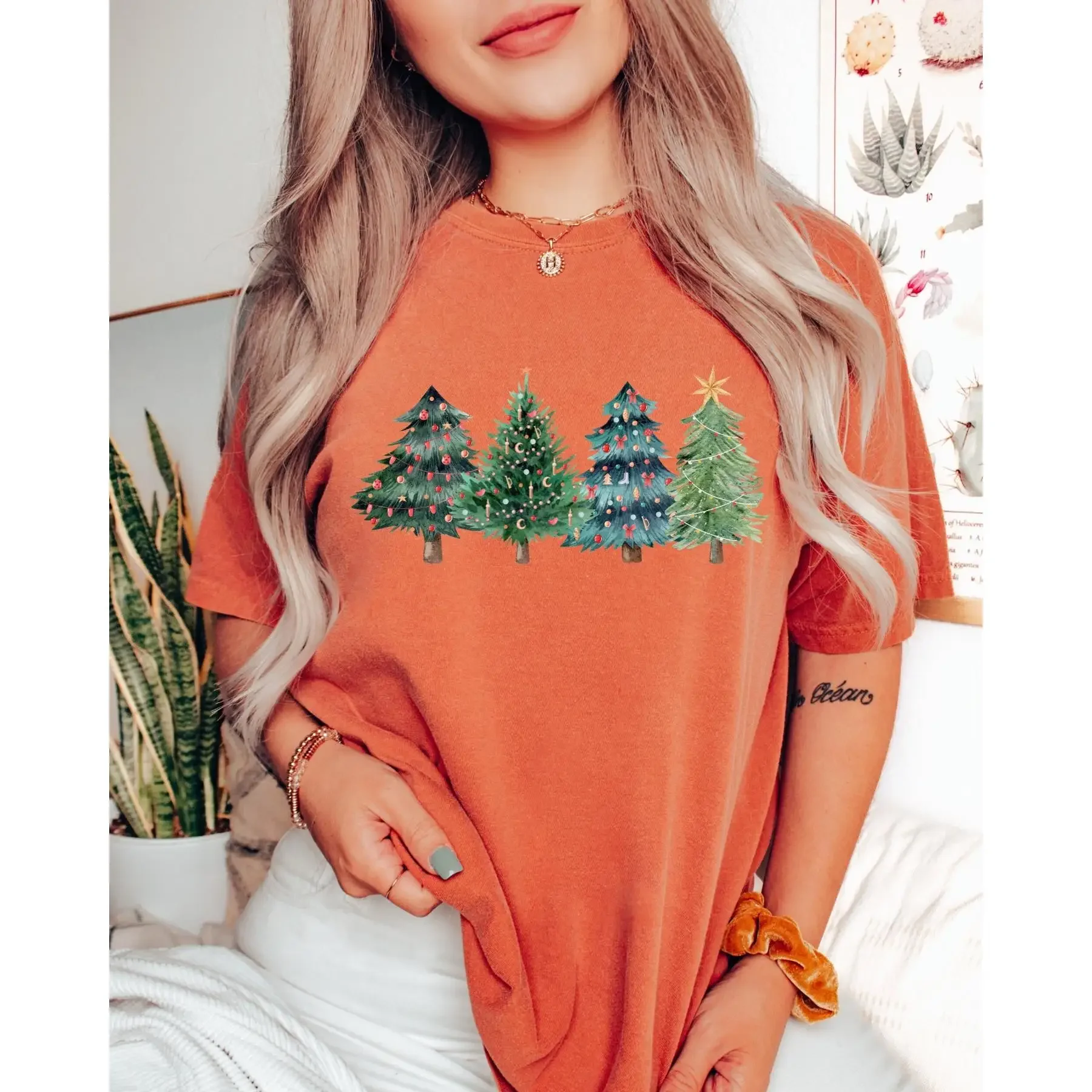 Christmas Trees T Shirt Xmas C - Family Tree Print บทวิจารณ์และราคา