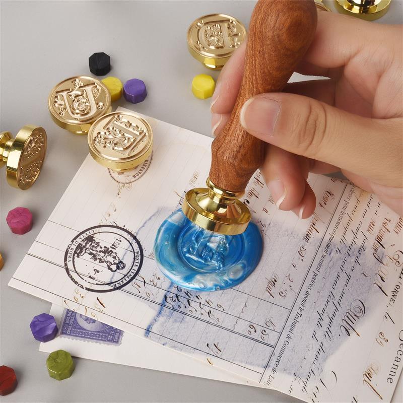 A-Z Vintage Sealed Wax Stamp H - Wax Seal Letter Kit บทวิจารณ์และราคา