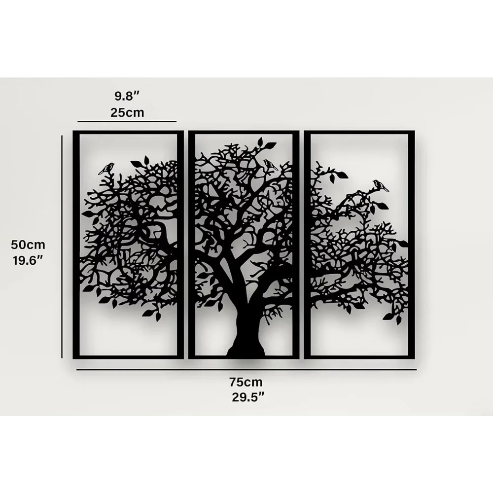3Pcs Family Tree Metal Wall De - Family Tree Print บทวิจารณ์และราคา