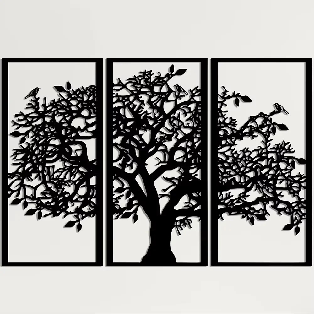 3Pcs Family Tree Metal Wall De - Family Tree Print บทวิจารณ์และราคา