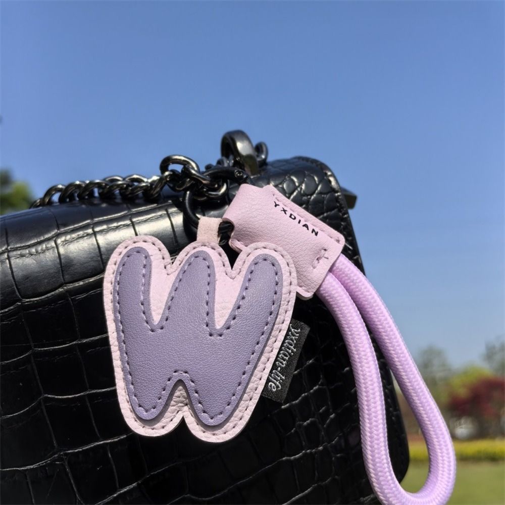 Sweet 26 Letter Keychain PU Le - Monogram Keychain Leather บทวิจารณ์และราคา