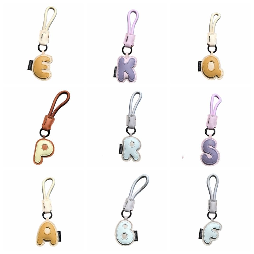 Sweet 26 Letter Keychain PU Le - Monogram Keychain Leather บทวิจารณ์และราคา