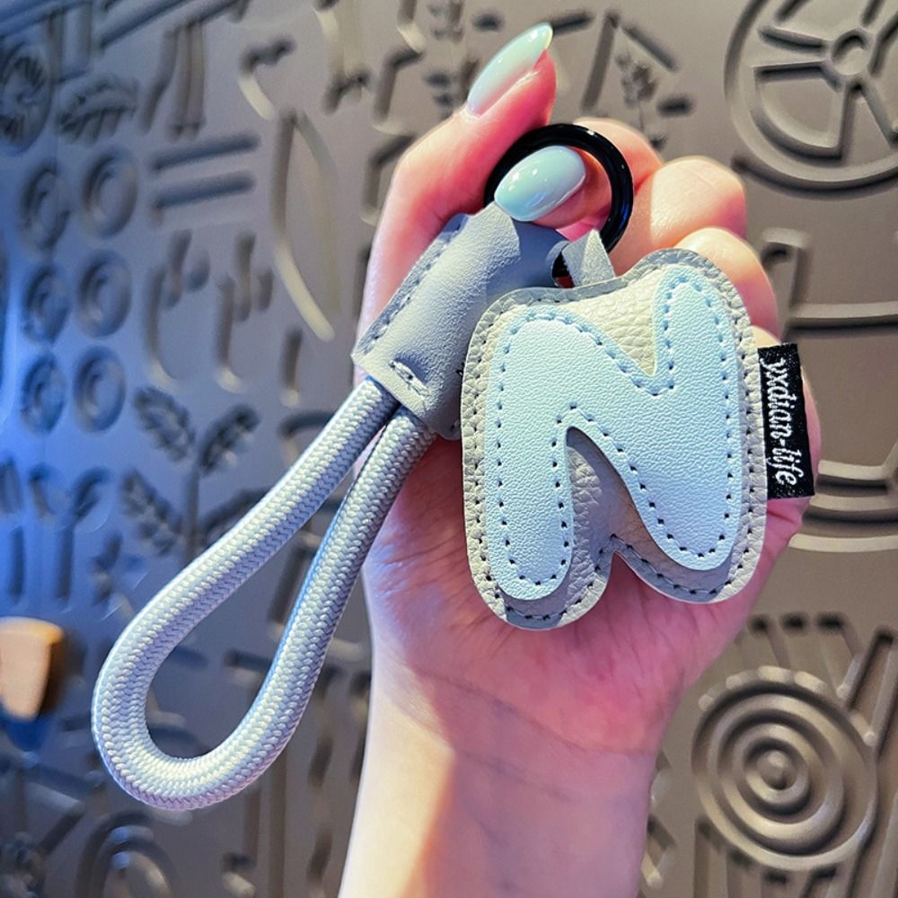 Sweet 26 Letter Keychain PU Le - Monogram Keychain Leather บทวิจารณ์และราคา