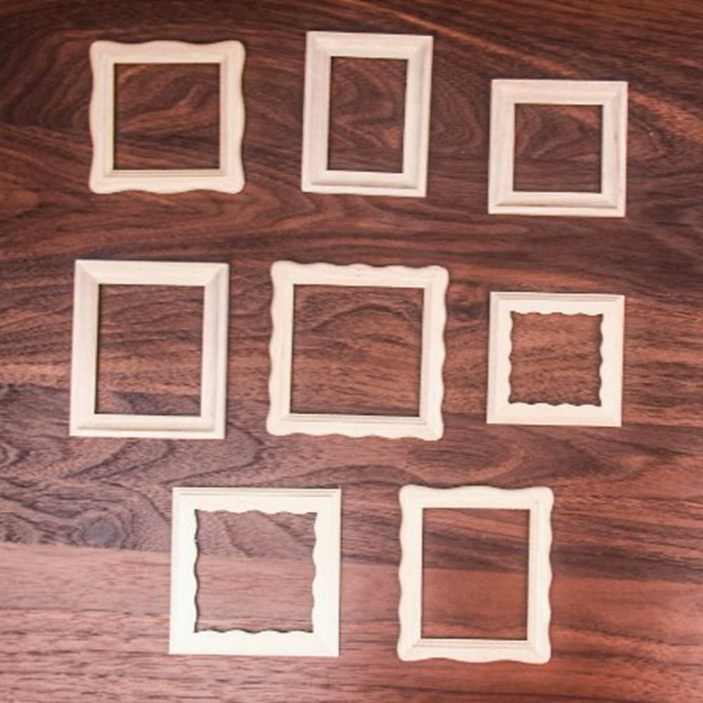 2pcs New 1/12 Dollhouse Miniat - Engraved Wood Frame บทวิจารณ์และราคา
