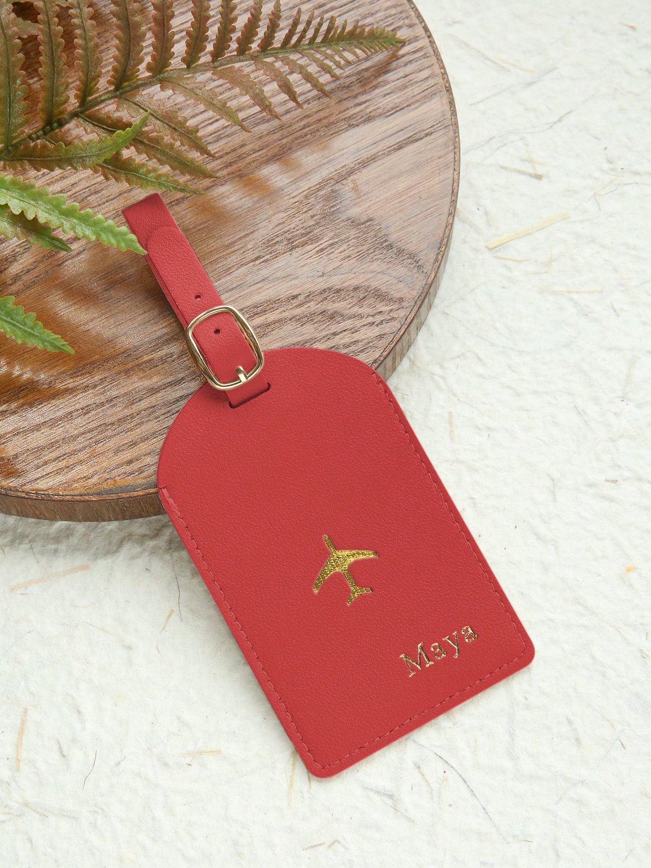 Custom Faux Leather Luggage Ta - Monogram Keychain Leather บทวิจารณ์และราคา