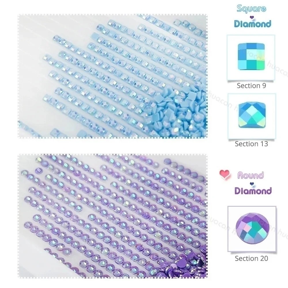 Frameless, Diamond Embroidery  - Photo Mosaic Print บทวิจารณ์และราคา