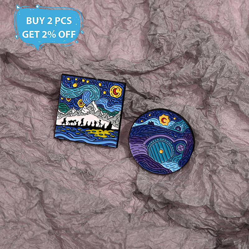 Night Sky Oil Painting Enamel  - Custom Night Sky บทวิจารณ์และราคา