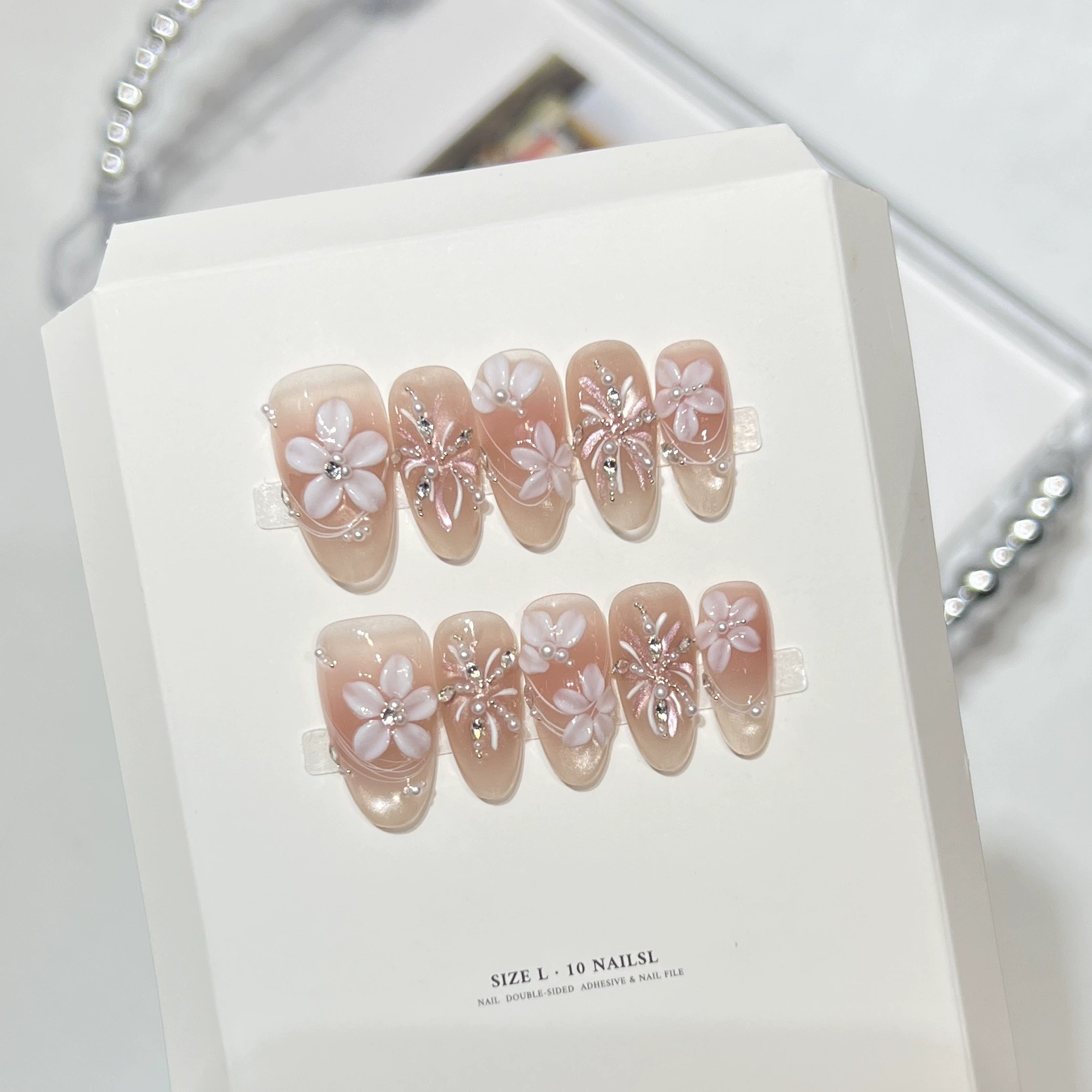 10Pcs Milky Nude Gentle Handma - Pressed Flower Art บทวิจารณ์และราคา