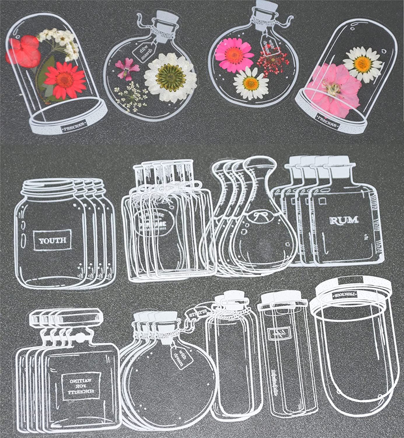 30Pcs Transparent Dried Flower - Dried Flower Bookmark บทวิจารณ์และราคา