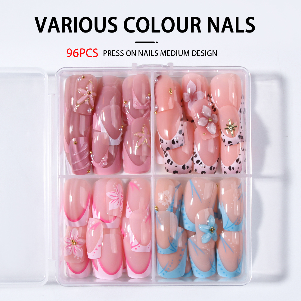 96Pcs(4Mixed) Square shape Nai - Pressed Flower Art บทวิจารณ์และราคา