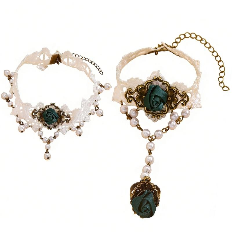 J78F Lace Necklace And Coordin - Coordinates Bracelet บทวิจารณ์และราคา