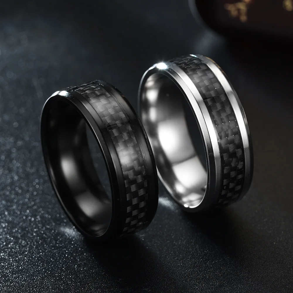 8MM Men's 316L Stainless Steel - Initial Ring Custom บทวิจารณ์และราคา